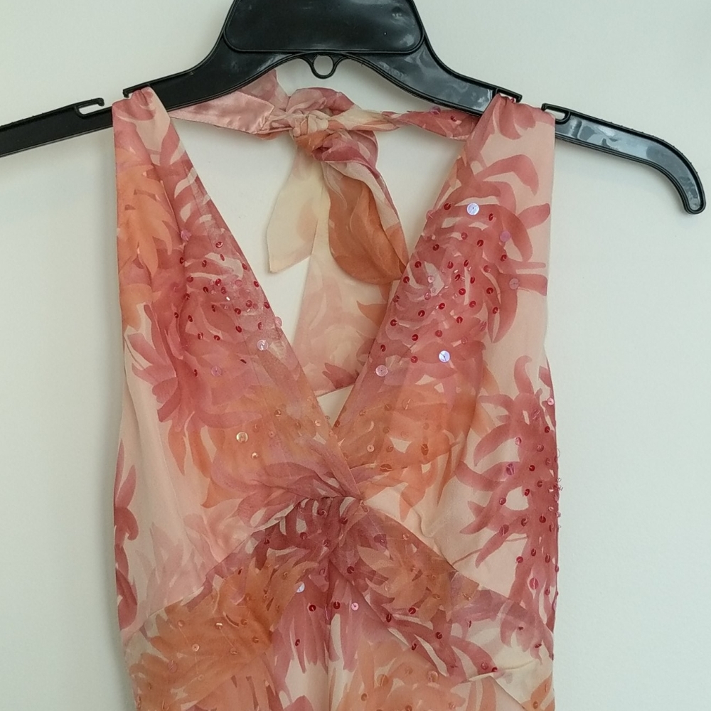 Dress beaded BCBy MaxAriza peach